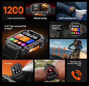 <span class=keywords><strong>Reloj</strong></span> <span class=keywords><strong>Inteligente</strong></span> VVS Android para Hombre, Pantalla Grande, Batería de Larga Duración, Monitor de Salud y Ejercicio, Llamadas Inalámbricas, OEM ODM - Product Image 2