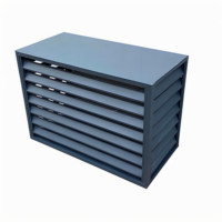 Garde persiennes anti-UV à dessus plat à quatre côtés personnalisé-pare-pluie dissipant la chaleur pour les unités extérieures AC.