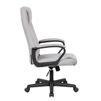 Chaise de bureau ergonomique en tissu avec hauteur réglable et roulettes pivotantes pour bureau à domicile, bureau d'ordinateur et salle d'étude