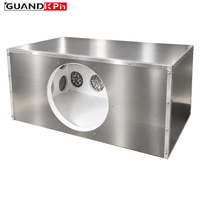 Diffuseur d'air acoustique en acier inoxydable, boîte de distribution d'air atténuant le son, silencieux pour ventilation de conduits CVC