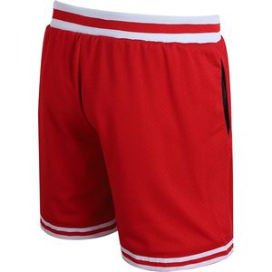 Dehauer <b>Men's</b> Basketball <b>Shorts</b> M <b>Red</b> Breathable Mesh Gym Workout Sports <b>Shorts</b> With Zip Pockets - Product Image 3