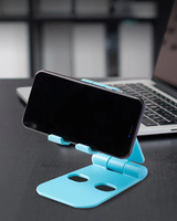 Support de bureau pour téléphone et tablette, pour regarder des vidéos en direct, support de téléphone pliable portable, angles et hauteur réglables