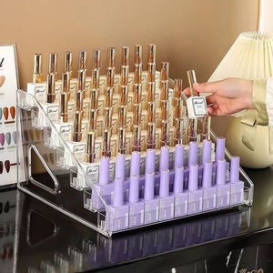 2025 New Design Nail Polish <b>Shelf</b> Transparent Acrylic Multi Layer Display Stand Cosmetics Nail Polish Storage Rack for Salon - Product Image 6