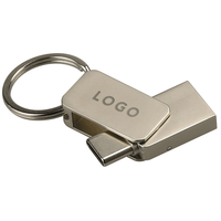 Gadget USB Elektronik Super Mini USB Key Logam Persegi Panjang Pen Drive Pendrive Cle USB Memory Stick 16GB Flash Drive