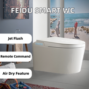 WC Intelligente per Casa con Copertura Automatica, Scarico a S-Trappola, Funzionamento Senza Pressione Idrica e Telecomando Incluso - Product Image 5