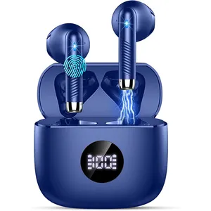 Huien 40H reproduction In-Ear headphones LED screen waterproof IP7 Bluetooth 5.3 stereo HiFi headphones with HD Mic