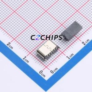 TYPE-C 6P LTH5.5 108 USB Connector SMD Connector ( Connector Type: Type-C )( Gender: Female )( Mounting Type: Vertical Mount ) - Product Image 2