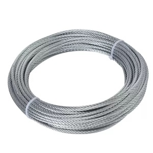 Cable de Acero Galvanizado de 5.0 mm, 100 <span class=keywords><strong>m</strong></span> de Longitud, 6 X 12 + 1 FE, Resistencia al Rotura <span class=keywords><strong>M</strong></span>ínima de 9.19 <span class=keywords><strong>KN</strong></span> para Pesca - Product Image 1