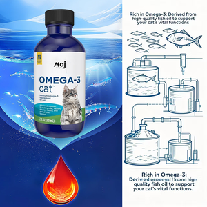 Aceite de Salmón OEM <span class=keywords><strong>para</strong></span> <span class=keywords><strong>Perros</strong></span> y Gatos, Piel y Pelo Saludables, Aceite de Pescado Omega 3 EPA DHA, Suplemento Alimenticio Líquido <span class=keywords><strong>para</strong></span> Mascotas - Product Image 6