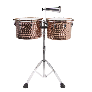 Instruments de <span class=keywords><strong>percussion</strong></span> OEM, timbales en métal rose doré de 14*15 pouces avec peau de tambour <span class=keywords><strong>Remo</strong></span>, attaches de style LP - Product Image 6