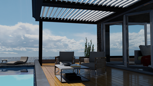 Ace Gazebo extérieur pour piscine <span class=keywords><strong>de</strong></span> <span class=keywords><strong>jardin</strong></span> avec auvent d'ombrage Gazebo à persiennes <span class=keywords><strong>en</strong></span> aluminium Pergola - Product Image 4