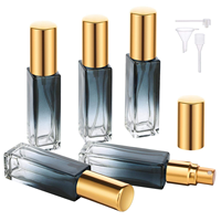 Flacon pulvérisateur portable en verre transparent personnalisé, 5 ml/10 ml, pour parfum, maquillage, échantillons, emballage de voyage