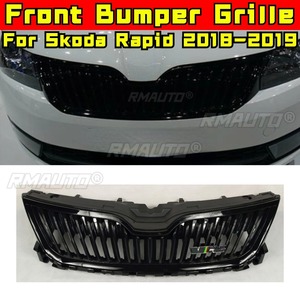 Tiras Decorativas para Parrilla Delantera de Coche, Kit de Carrocería para Parrilla de Carreras, Parrilla Delantera para Skoda Rapid Spaceback 2018-2019, Pieza Exterior - Product Image 2