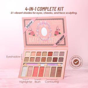 Palette de maquillage tout-en-un 21 couleurs, résistante <span class=keywords><strong>à</strong></span> la transpiration, fini mat, <span class=keywords><strong>fard</strong></span> <span class=keywords><strong>à</strong></span> paupières scintillant, contour, highlighter, <span class=keywords><strong>fard</strong></span> <span class=keywords><strong>à</strong></span> paupières pigmenté, qualité supérieure - Product Image 4