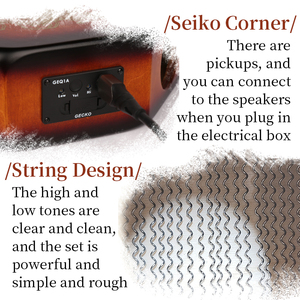 Geco nuovo Cajon tamburello portatile suoneria effetto suono tamburo semplice e facile da imparare strumento a percussione - Product Image 4