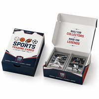 Boîte d'emballage personnalisée en papier pour cartes à collectionner de sport (baseball, basketball, football, soccer)