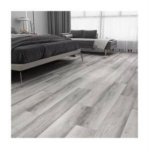 Suelo de PVC Impermeable con Diseño de Madera, Rectangular, Sistema de Clic Doble, Diseño Minimalista, para Interiores, para Dormitorio - Product Image 1