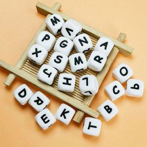 Cuentas de Silicona Personalizadas con Letras, Cuentas de Dentición para Bebés de 12 mm, Libres de BPA, Suministros para Clips de Chupetes DIY, Regalos para Baby Shower - Product Image 2