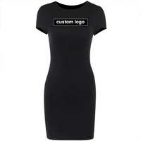 Mode été dame élégante vêtements formels dames personnalisées pour femmes tricoté concepteur femmes moulante Sexy courtes robes décontractées