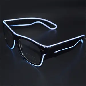 Best Verkopende Yuguang Led El-Bril Verlicht Zonnebril Met Aangepaste Logo Afdrukken