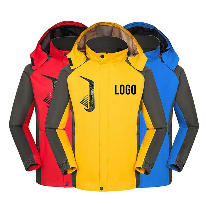 Giacca a vento sportiva all'aperto all'ingrosso modelli di coppia giacca da sci impermeabile da montagna Logo personalizzato giacca invernale antipioggia