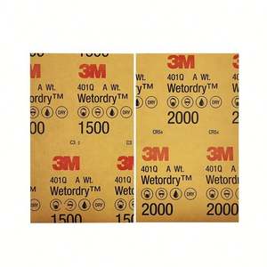 3M401Q Papel de lija húmedo o seco 1000-2500 Papel de lija de grano abrasivo 401Q 3M Papel de lija seco de arena húmeda - Product Image 1