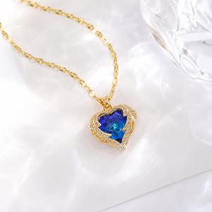สร้อยคอทองแดงประดับจี้รูปหัวใจหลากสี พร้อมใบรับรอง CE สำหรับผู้หญิง - Product Image 3