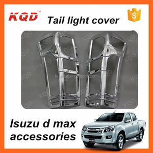 ฝาครอบไฟท้ายสีดำด้าน อุปกรณ์ตกแต่งฝาครอบไฟท้ายสำหรับ Dmax 2014 ฝาครอบไฟท้ายโครเมียม อะไหล่สำหรับ Isuzu Dmax - Product Image 6