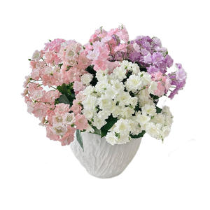 Flores Artificiales de Jazmín de Seda, Alta Simulación, Blancas, Rosas y Moradas, Decoración para Bodas y Hogar - Product Image 5