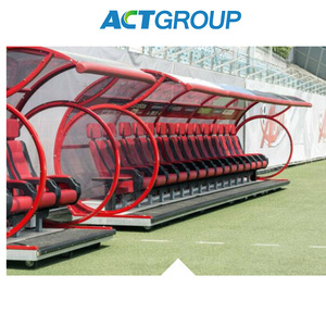 Asientos VIP para el banquillo de suplentes de fútbol con 2 niveles - Asientos de lujo para los jugadores del equipo - Product Image 5