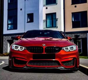 PSM phong cách cho BMW M3 (F80) / M4 (F82/F83) (2014-2020) sợi carbon trên phía trước Spoiler môi - Product Image 4