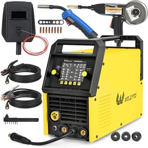 Soldadora MIG Weldpro MIG200 200A 110/220V 7 en 1 con pistola de bobina para soldar aluminio - Product Image 1