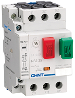 Démarreur manuel triphasé Chint NS2-32, protection industrielle contre les surcharges thermiques, les courts-circuits et les pannes de phase, 100 kA