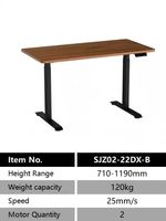 Bureau électrique à double moteur PRORIALS, réglable en hauteur, moderne, durable, en métal, à réglage automatique, pour la maison, le bureau, l'étude, silencieux et intelligent