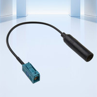 Câble adaptateur d'antenne radio automobile 12V, matériau ABS, 14cm, adaptateur audio portable FM mini stéréo pour Chrysler Renault OLIVER