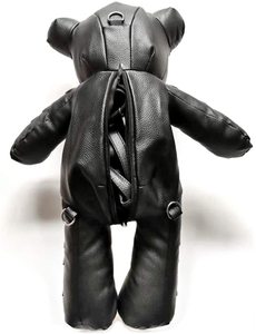 Zaino Femminile con Motivo Orso Scheletrico, Stile Punk, Borse Scolastiche di Design per Adolescenti - Product Image 2