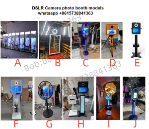 Nouveau selfie rond magique beauté miroir écran tactile led cadre Portable miroir photobooth avec caméra et imprimante kiosque pour événement - Product Image 6