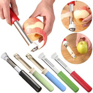 Éplucheur de pommes 2 en 1 télescopique en acier inoxydable, éliminateur de noyaux de pommes, outil de cuisine - Product Image 4