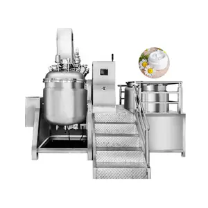 1000 L Liquid Soap,Paste,Or Cream Making Machine Vacuum Homogenized Emulsifying Mixing Equipment