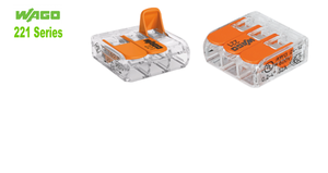 PLC <strong>221</strong> - <strong>413</strong> 3 way Connectors Series Reusable Electrical Wire Cable Compact Warranty Product - Product Image 1