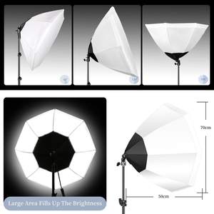 Shenniu — Kit de boîte à lumière parapluie, grand boîtier de 70cm avec trépied à ampoule de 150W et réflecteur, éclairage de Studio <span class=keywords><strong>Photo</strong></span> pour prise de vue vidéo - Product Image 3