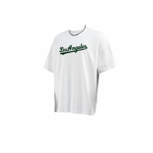 T-shirt Lulu tinta unita con stampa Los Angeles Baseball Modello 215 Prodotto in Messico - Product Image 2