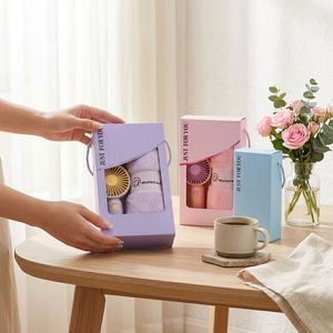 Set de Regalo para Boda 2 en 1: Toalla de Felpa Coral y Mini Ventilador con Logotipo Personalizado, Regalo para Damas de Honor, Despedida de Soltera, Venta al Por Mayor - Product Image 6