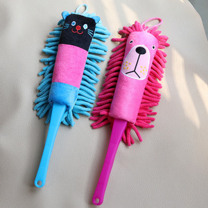 HCE25 Cartoon Cute Chenille Dust Duster Brush Cotton Feather Duster for Dust Cleaning Dust Sweeper - Product Image 1