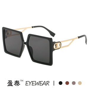 Yingtai Eyewear <b>Square</b> Frame <b>Sunglasses</b> UV400 Protection Unisex Fashion Design - Product Image 1