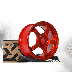 Rueda de Coche Ligera TE37 Saga S-Plus 17x7.5 4H100 ET38 de Aleación de Aluminio 3R Color Rojo Caramelo, Lista para Pista, Exportación a Malasia 03513-V3 - Product Image 2