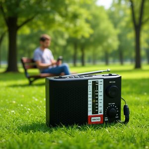 Radio FM portable MK938 en gros avec compatibilité carte SD et USB pour le divertissement nomade - Product Image 1