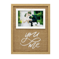 Gran oferta, diseño único, marco de fotos conmemorativo de madera, tamaño personalizado para fotos de boda