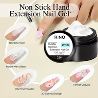 Gel de modelage 3D texturé blanc pour sculpture, sans HEMA ni TPO, 15 ml, ultra-fin, longue tenue, pour nail art et sculpture d'ongles