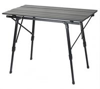 Table de pique-nique en aluminium légère et personnalisée en gros Table de camping pliante portable avec réglage en hauteur pour la plage en plein air